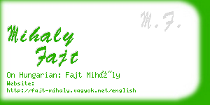 mihaly fajt business card